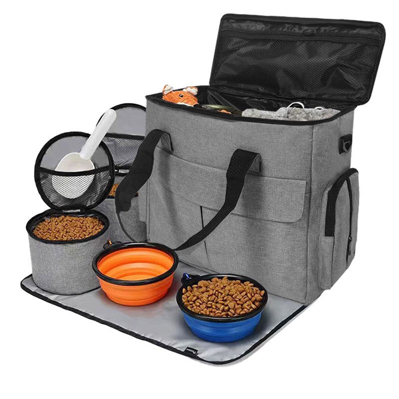 Large-Capacity Pet Travel Food Backpack