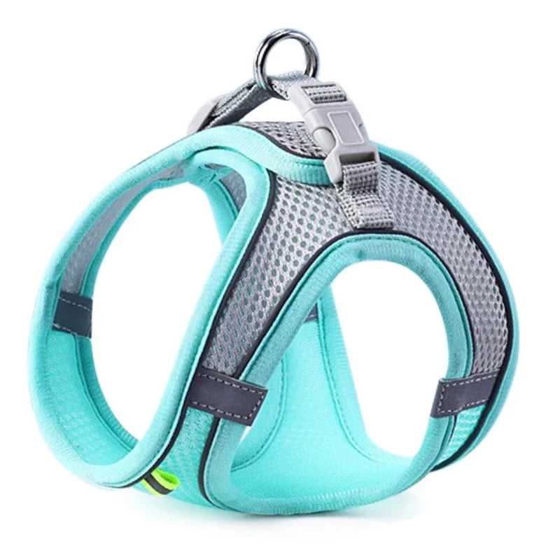 Reflective Mesh Pet Harness & Leash Set