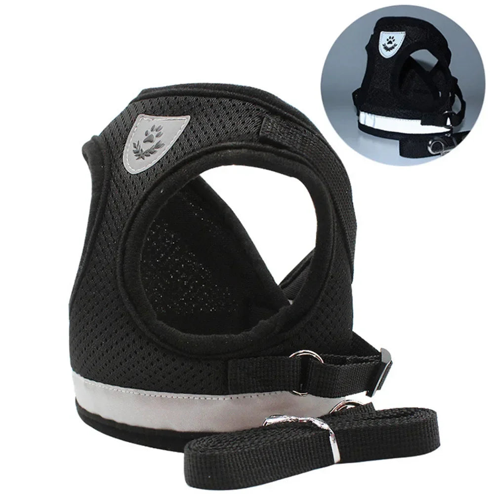 Reflective Escape-Resistant Cat Harness & Leash