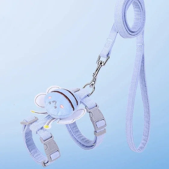 Bee-Themed Pet Harness & Leash Set