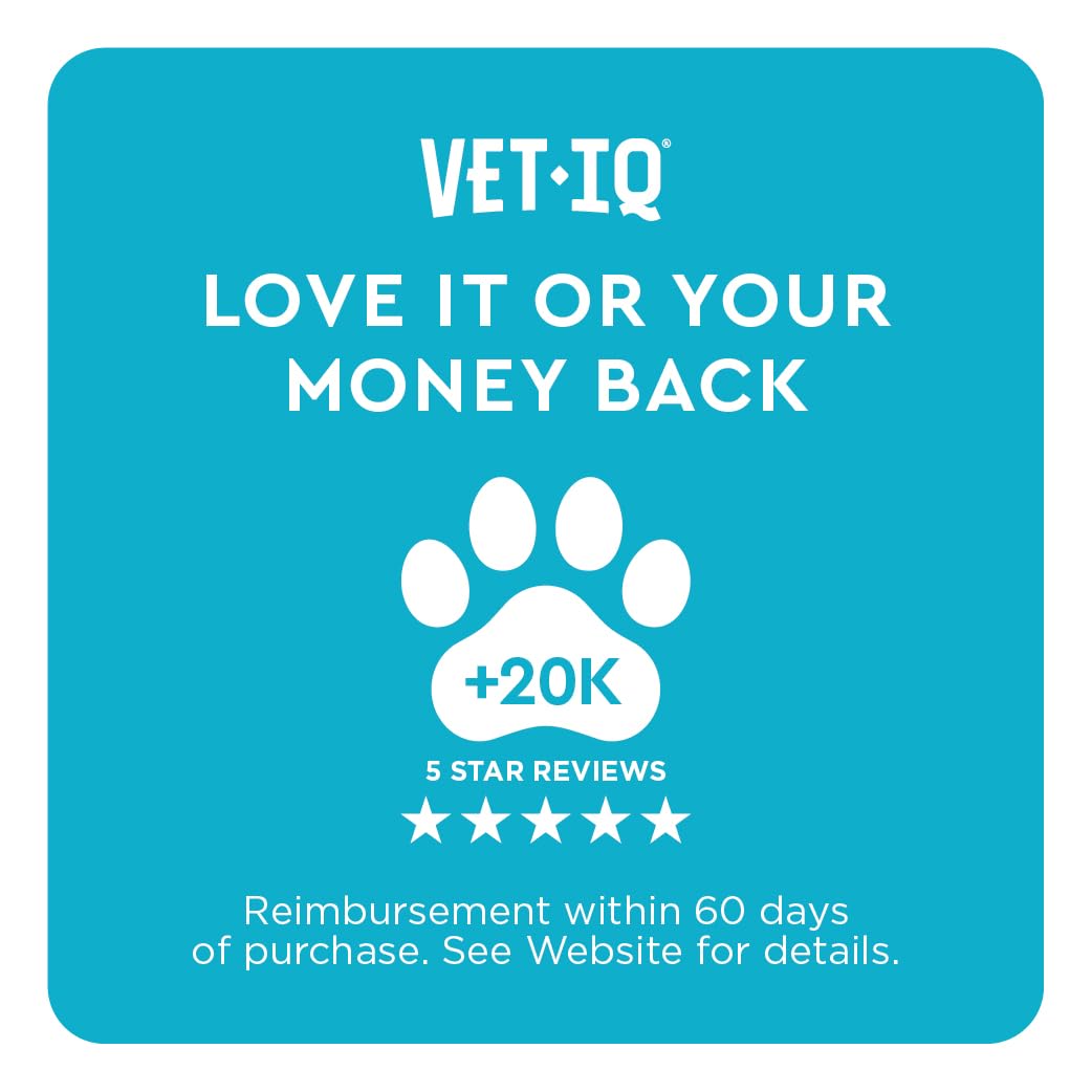 VetIQ Glucosamine Hip & Joint Supplement for Dogs, 180 Soft Chews, Joint Support Supplement with MSM and Krill, Dog Health Supplies Large & Small Breed, Chicken Flavored Chewables