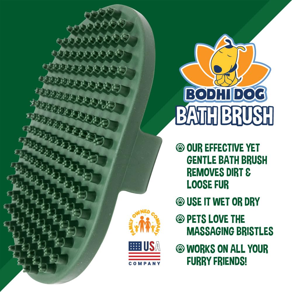 Bodhi Dog Shampoo Brush - Pet Grooming & Bath Supplies for Dogs and Cats - Bath Brush for Long & Short Hair - Premium Scrubber for Shower, Showerhead, Sprayer & Bathing (One Pack, Blue)