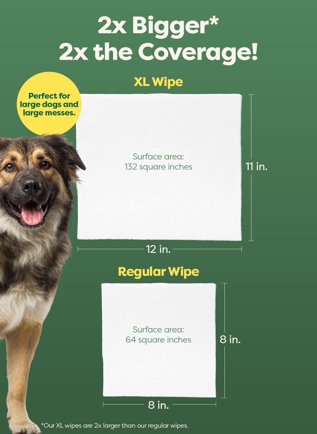 Earth Rated Dog Wipes for Paws & Butt, Deodorizing, Lavender, 100ct