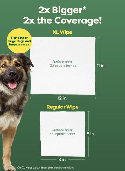 Earth Rated Dog Wipes for Paws & Butt, Deodorizing, Lavender, 100ct