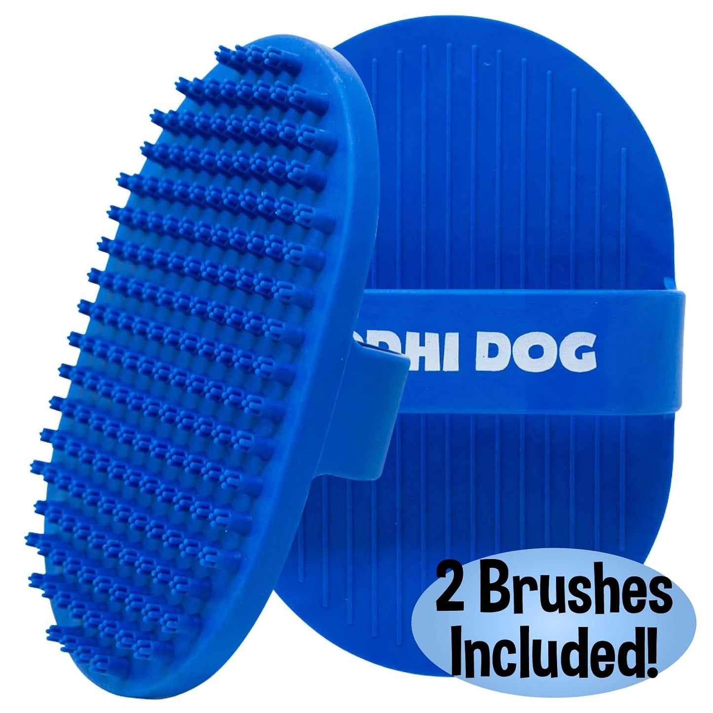 Bodhi Dog Shampoo Brush - Pet Grooming & Bath Supplies for Dogs and Cats - Bath Brush for Long & Short Hair - Premium Scrubber for Shower, Showerhead, Sprayer & Bathing (One Pack, Blue)