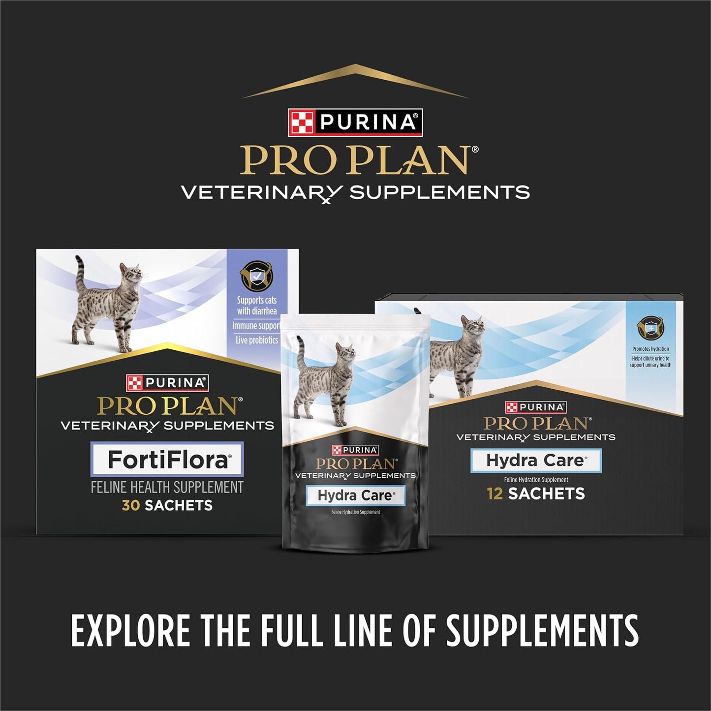 Pro Plan Veterinary Diets FortiFlora Daily Probiotic Powder Supplement for Cats with Digestive Support and Immune System