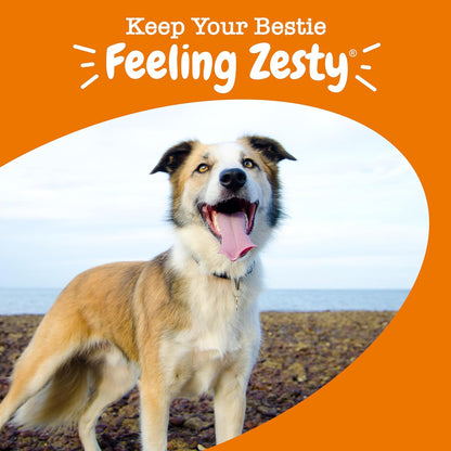 Zesty Paws Dog Multivitamin, Chewable Dog Vitamins and Supplements for Hip & Joints, Skin & Coat, Omega 3 Fish Oil for Dogs- Senior & Puppy Multivitamin- Chicken- 90ct
