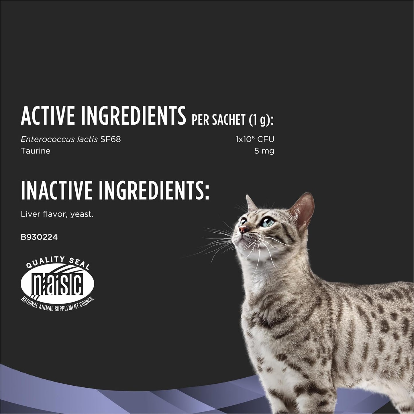 Pro Plan Veterinary Diets FortiFlora Daily Probiotic Powder Supplement for Cats with Digestive Support and Immune System