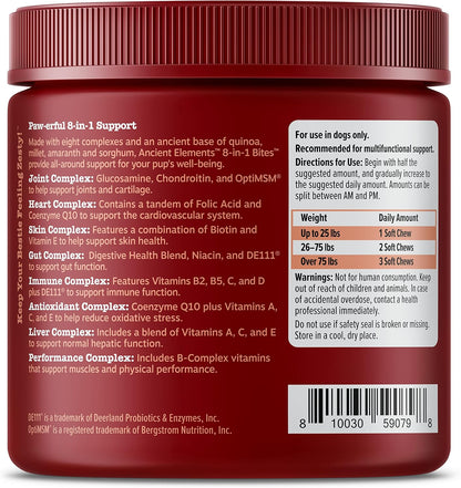 Zesty Paws Dog Multivitamin, Chewable Dog Vitamins and Supplements for Hip & Joints, Skin & Coat, Omega 3 Fish Oil for Dogs- Senior & Puppy Multivitamin- Chicken- 90ct
