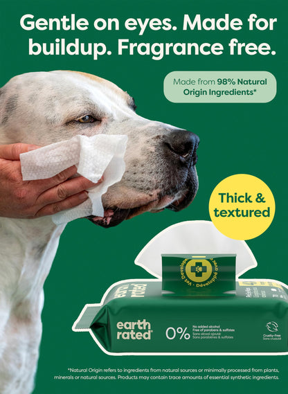 Earth Rated Dog Wipes for Paws & Butt, Deodorizing, Lavender, 100ct