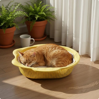 Breathable Thickened Cat Basket Bed