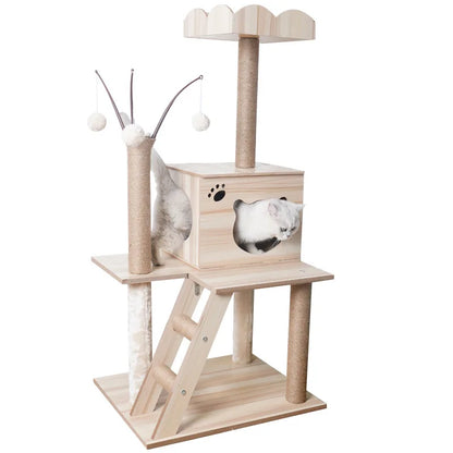 All-Season Wooden Cat Nest