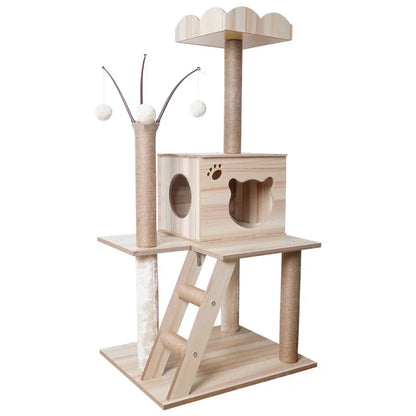 All-Season Wooden Cat Nest
