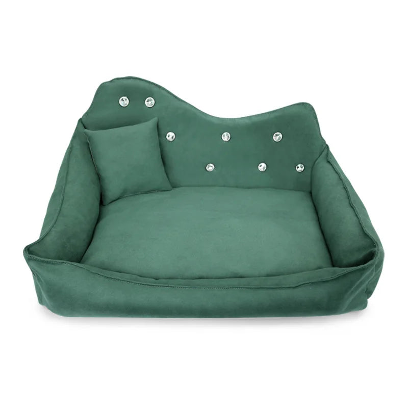 Luxury Rhinestone Princess Pet Bed