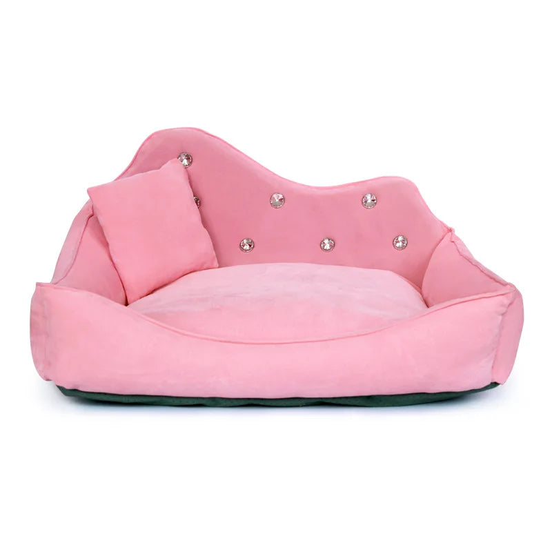 Luxury Rhinestone Princess Pet Bed