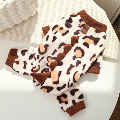 Cross-Border Pet Dog Clothes, Cat Autumn and Winter Four-Legged Cotton Coat, Cartoon Transformation Clothing, Cat Clothing, Dog Clothing Supplies