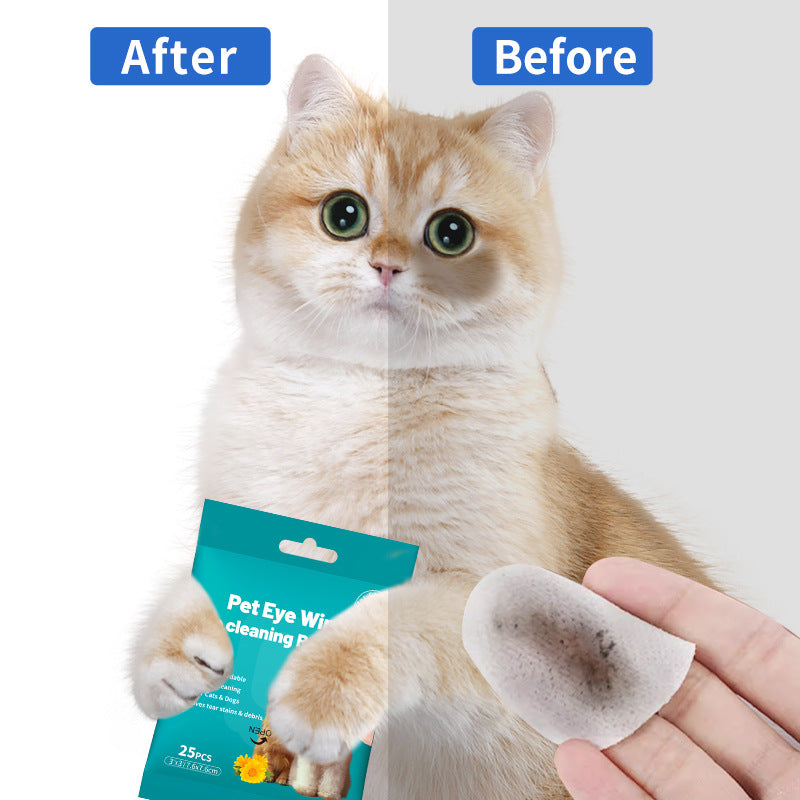 Pet Tear Stain Cleaning Wipes