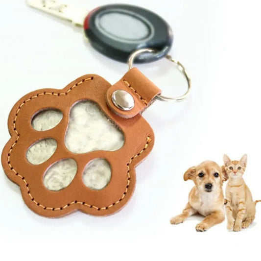Dog Paw Pet Hair Keepsake Keychain