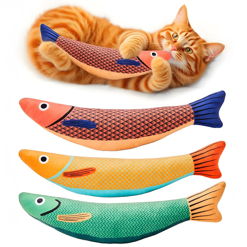 Interactive Catnip Fish Toy