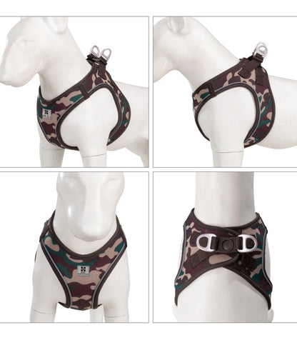 Reflective Adjustable Dog Harness & Leash Set
