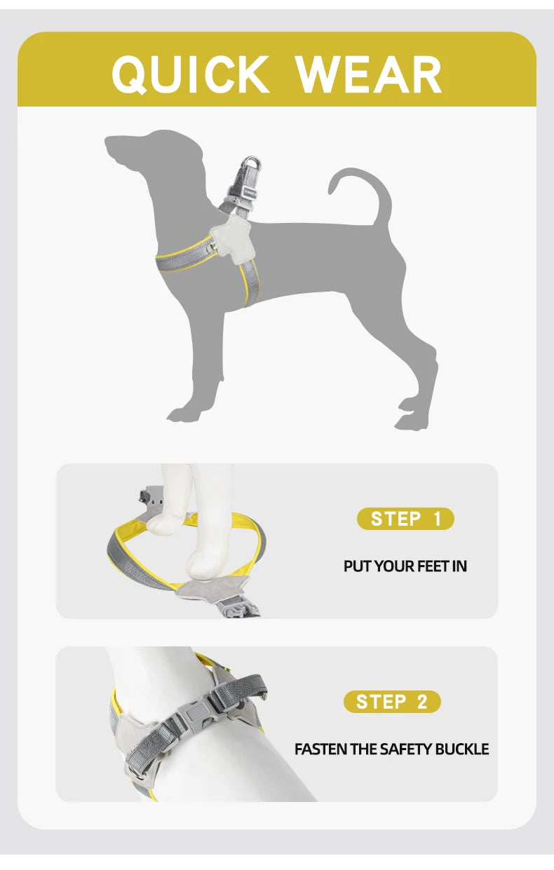 Reflective No-Pull Harness for Small & Medium Dogs