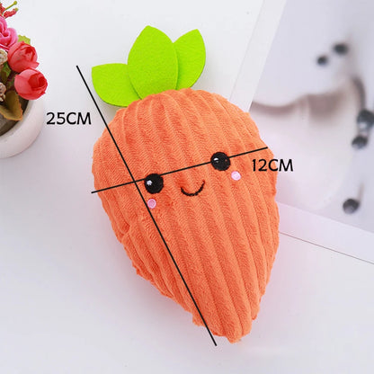 Striped Carrot Dog Toy