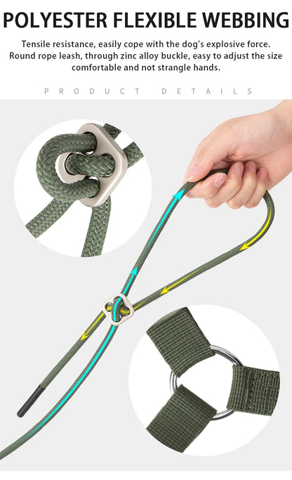 Reflective Adjustable Dog Harness & Leash Set