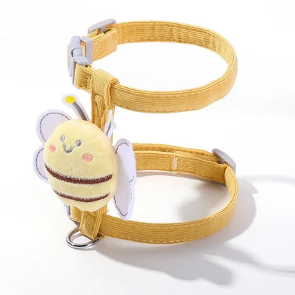 Bee-Themed Pet Harness & Leash Set