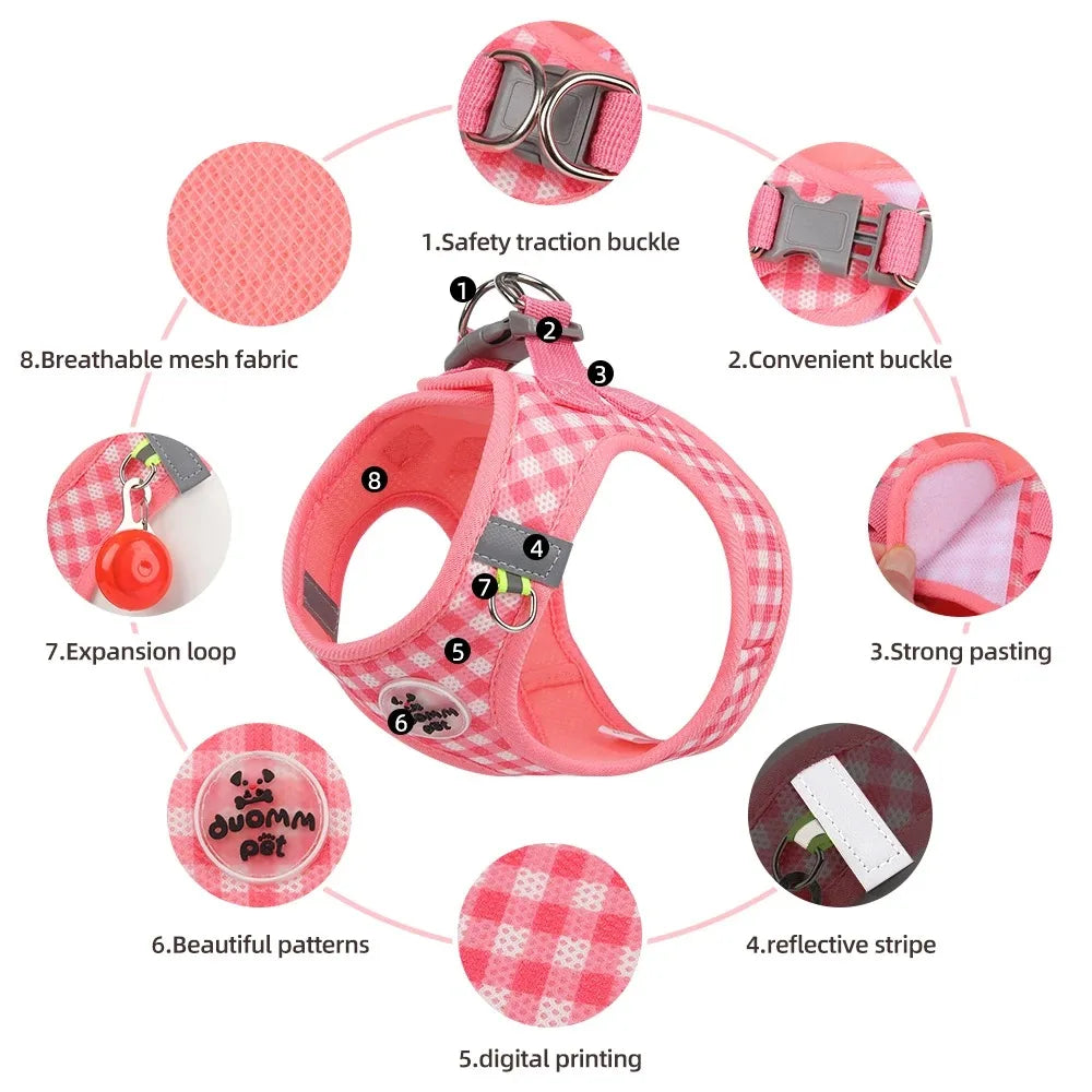 Pet Supplies Harness Small Dog Pets Dogs Collar Collars Cats Accessories Things Products Tactical Vest Chest Leash Puppy Big