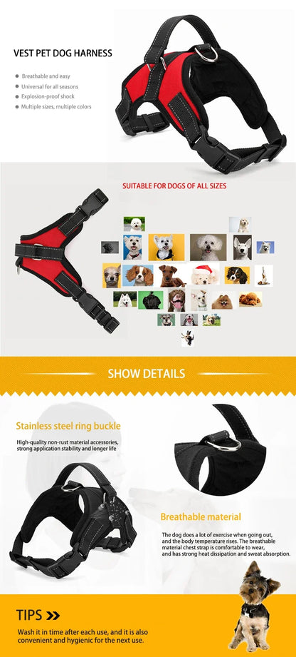 Breathable Quick-Release Dog Harness