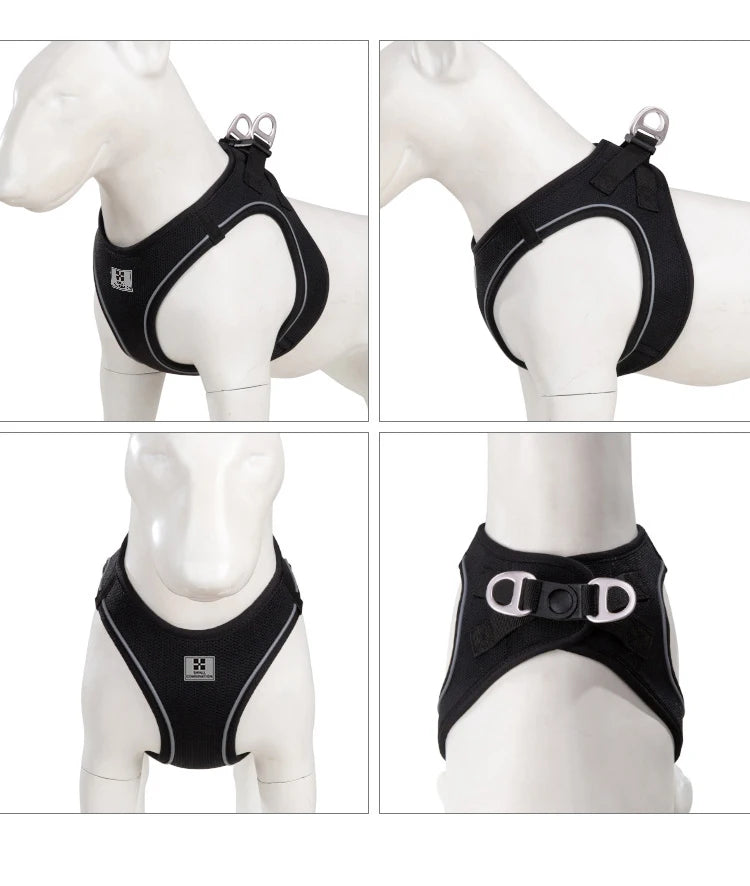 Reflective Adjustable Dog Harness & Leash Set