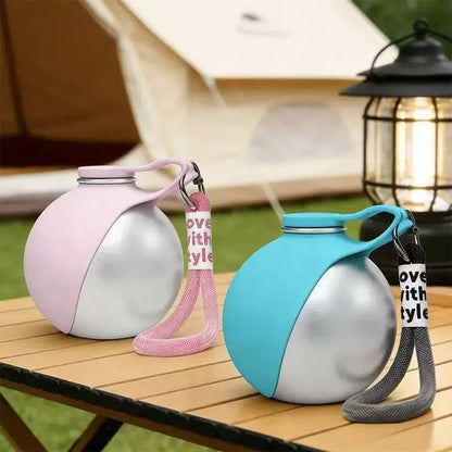 Portable Stainless Steel Pet Water Dispenser