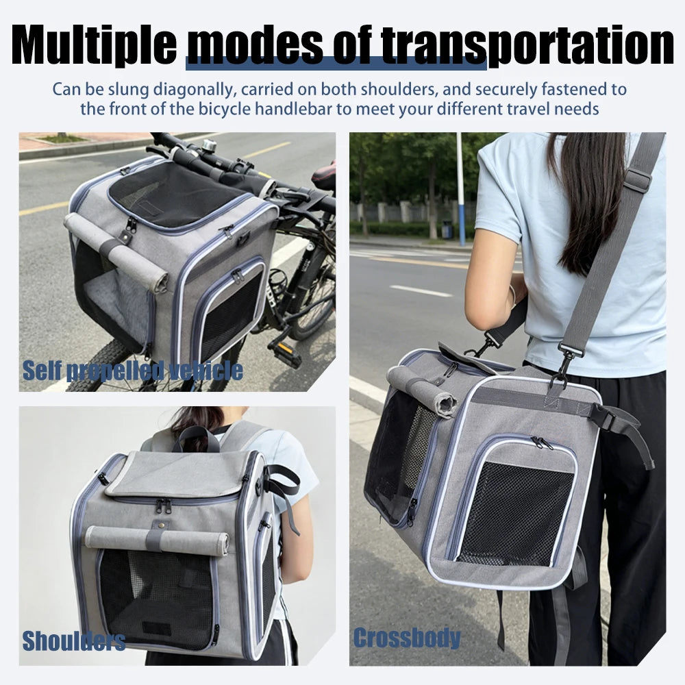 Bicycle Carrying Cat Bag Suitable for Carrying Bicycles and Motorcycles Dog Bag Pet Bag Portable Backpack for Outdoor Use