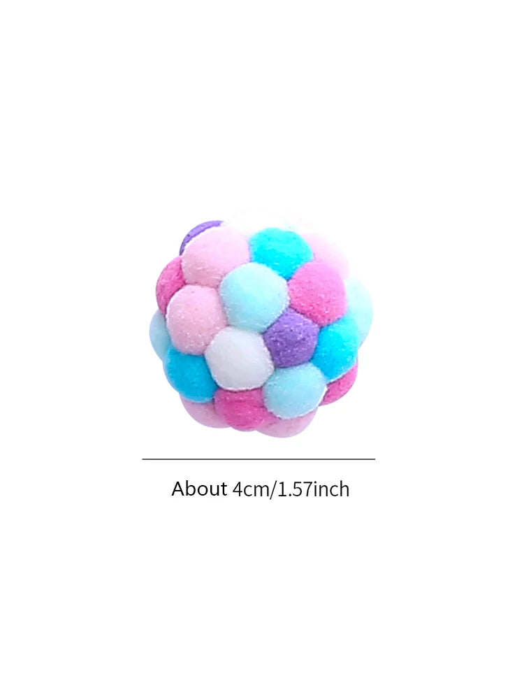 Colorful Bell Ball Cat Toy