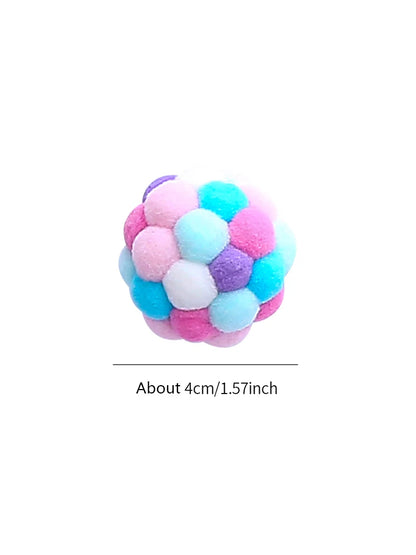 Colorful Bell Ball Cat Toy
