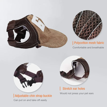 Outdoor Dog Sun Hat & Baseball Cap