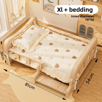 Solid Wood Pet Bed
