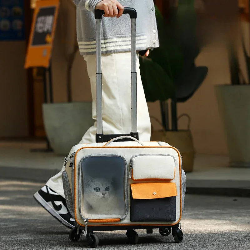 Rolling Cat & Small Dog Carrier