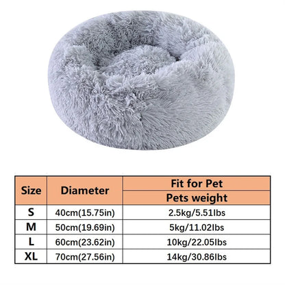 Plush Donut Calming Pet Bed