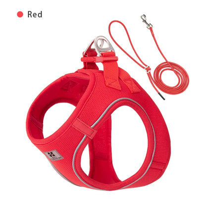 Reflective Adjustable Dog Harness & Leash Set
