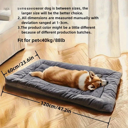Large Plush Dog Crate Mat