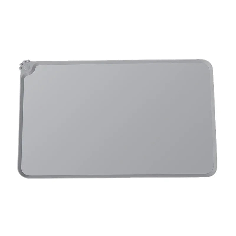 Silicone Pet Food & Water Bowl Mat with Raised Edge