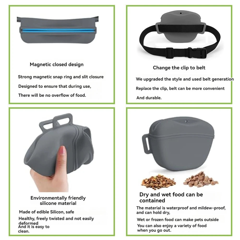 Silicone Dog Training Treat Pouch