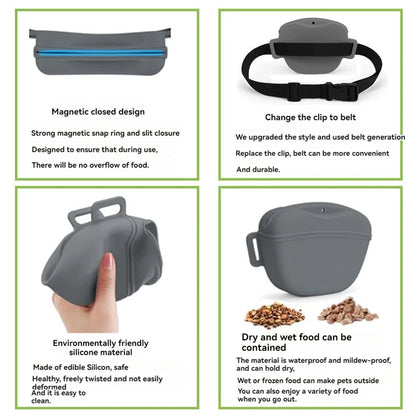 Silicone Dog Training Treat Pouch