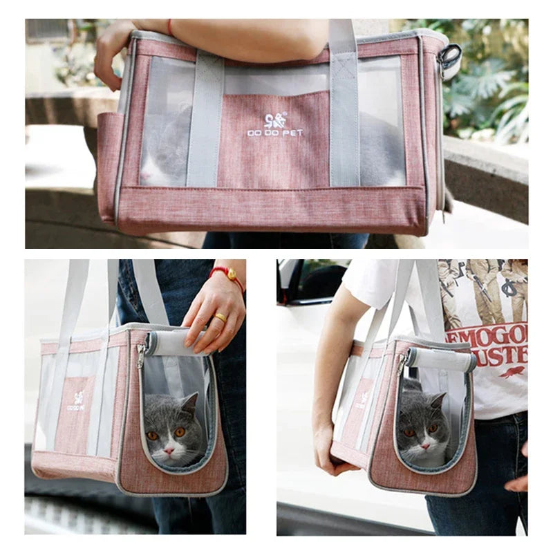 Breathable Single-Shoulder Cat Carrier
