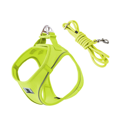 Reflective Adjustable Dog Harness & Leash Set