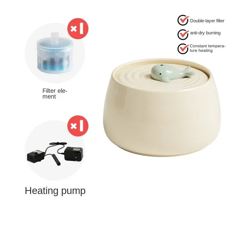 Automatic Filtered Cat & Dog Water Fountain