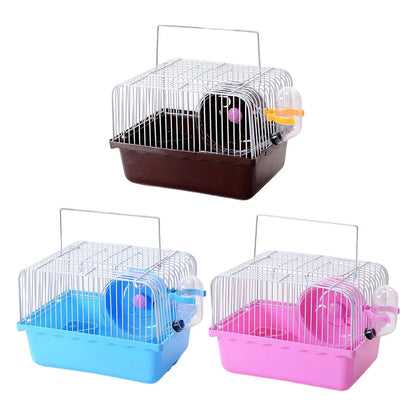 Small Animal Travel Cage with Water Bottle
