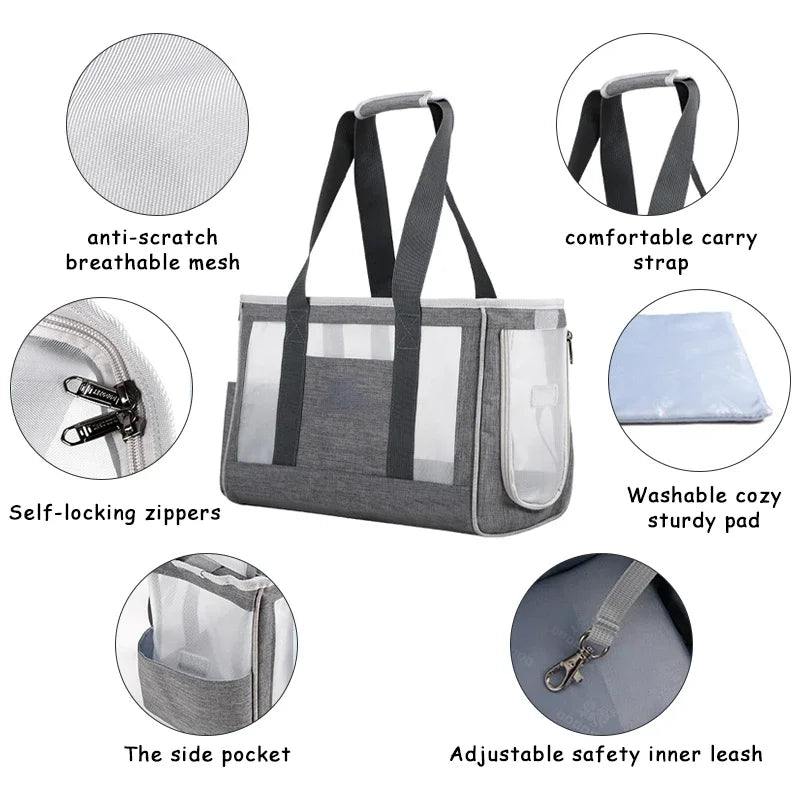 Breathable Single-Shoulder Cat Carrier