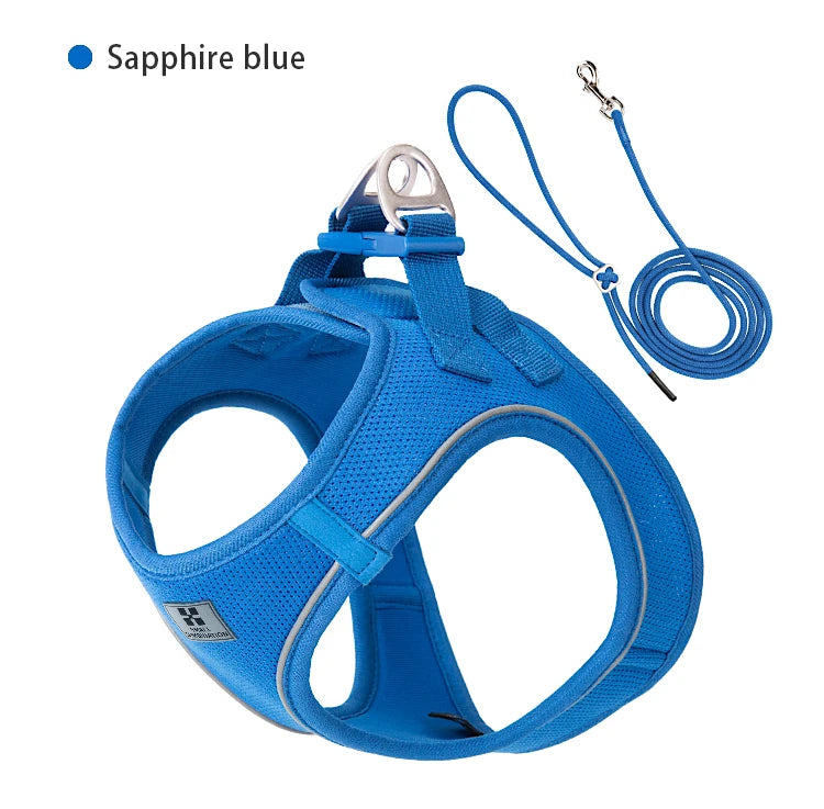 Reflective Adjustable Dog Harness & Leash Set